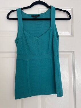 White House Black Market Teal Bandage-Style Tank
